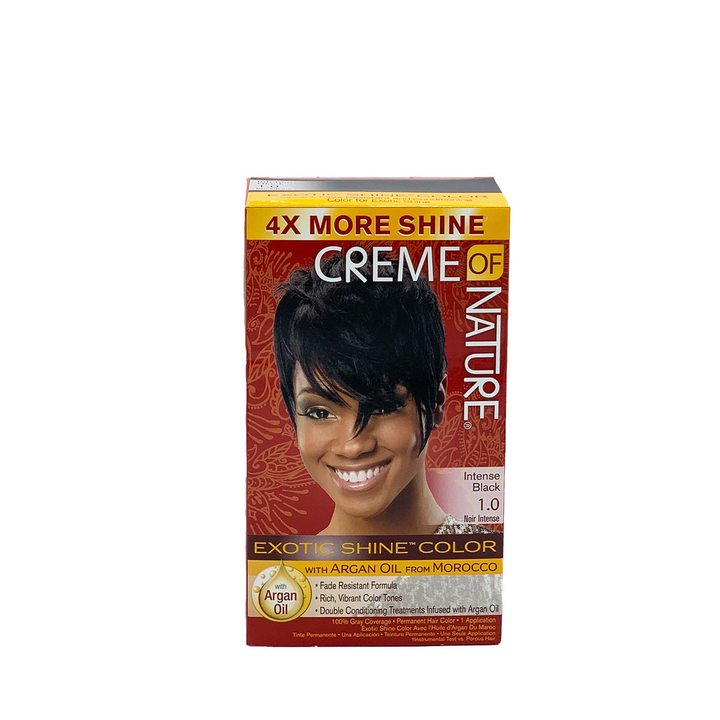 CREME OF NATURE 1.0 INTENSE BLACK PERMANENTE HAARKLEURING - Becurly