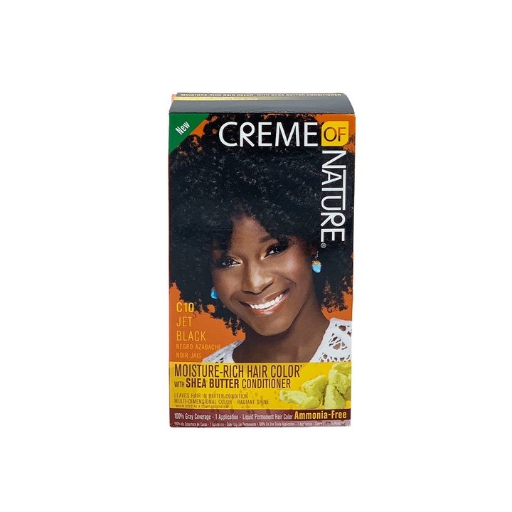 Creme of Nature Ammonia Free Haircolor C10 - Jet Black - Becurly