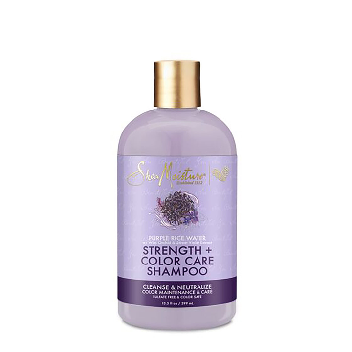 Shea Moisture Purple Rice Water Strength + Color Care Shampoo 384ml - Becurly
